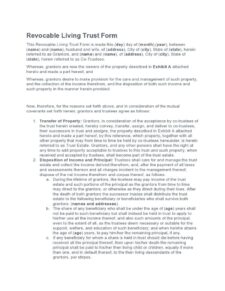 Living Trust Form