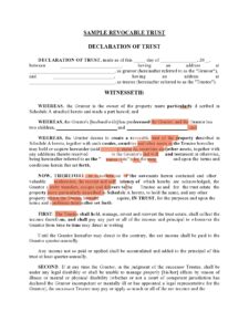 Living Trust Form
