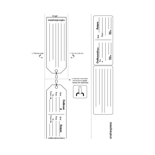 √ Free Printable Luggage Tag Template (Word)