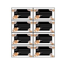 Luggage Tag Template