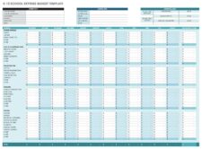 Monthly Expenses Template