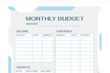 Monthly Expenses Template
