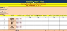 Monthly Fuel Consumption Worksheet Template Example