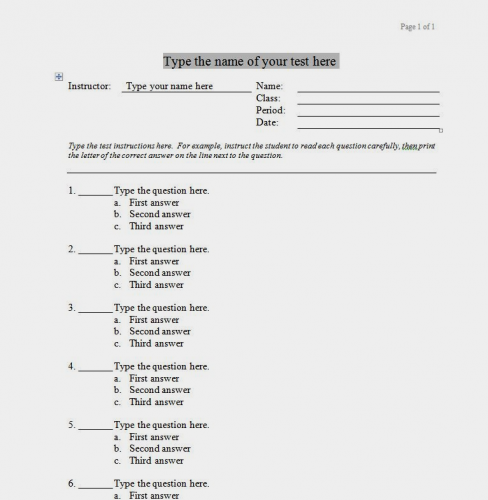 research paper multiple choice questions