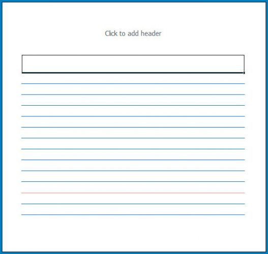√ Free Printable Note Card Template