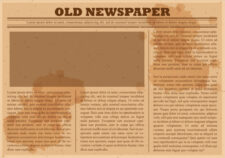 Old English Newspaper Template