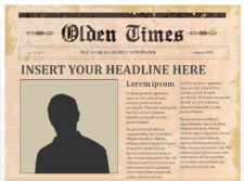 Old Newspaper Template Powerpoint
