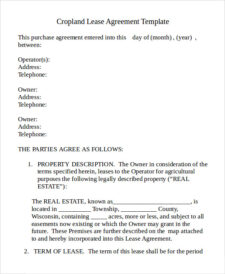 Owner Operator Lease Agreement Template