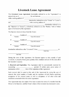 Owner Operator Lease Agreement Template