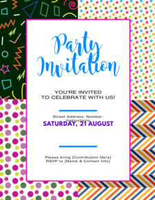 Party Invitation Flyer Template Example Templateral