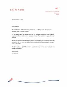 Personal Letterhead Template