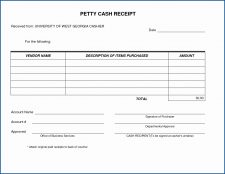 √ Free Printable Petty Cash Receipt Template