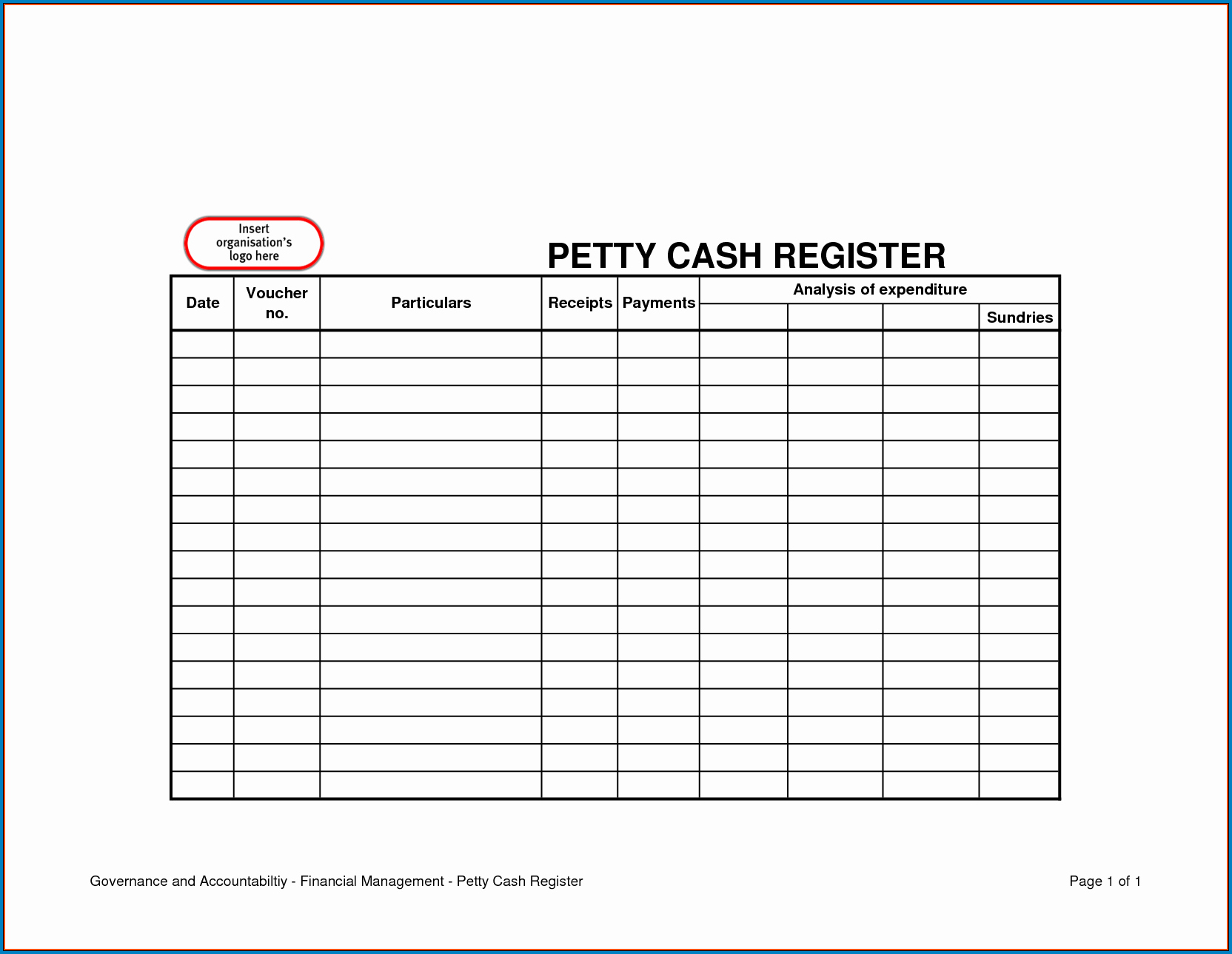 Petty Cash Disbursement Form Template Classles Democracy