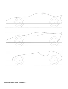 Pinewood Derby Car Template Sample