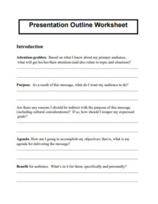 Presentation Outline Template