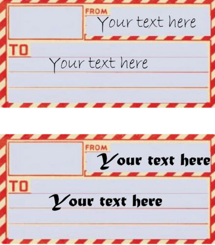 √ Printable Mailing Label Template