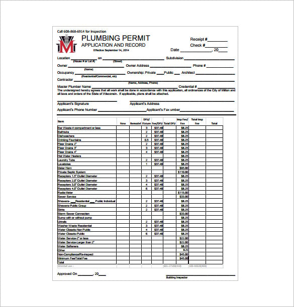 Printable Plumbing Receipt Template Sample Printable Plumbing Receipt Template Sample