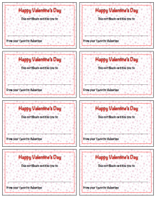 Printable Valentine’s Day Gift Certificate Template | Templateral