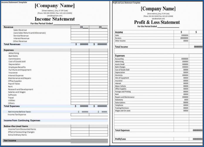 √ Free Profit And Loss Account Format PDF