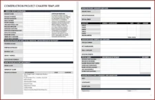 Project Chart Template Example