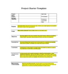 Project Charter Template