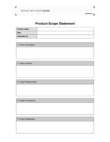 Project Scope Template