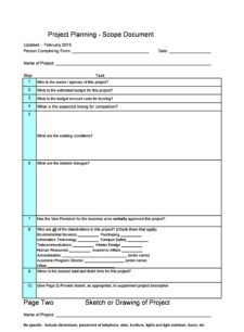 Project Scope Template