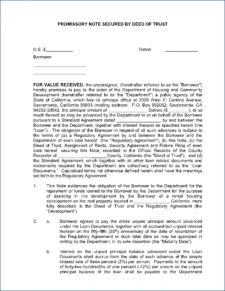 Promissory Agreement Template