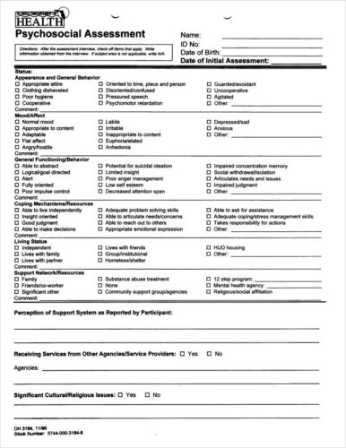 Psychological Assessment Report Template Templateral