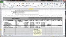 Punch List Template