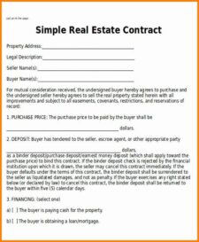 Real Estate Sale Agreement Template Example
