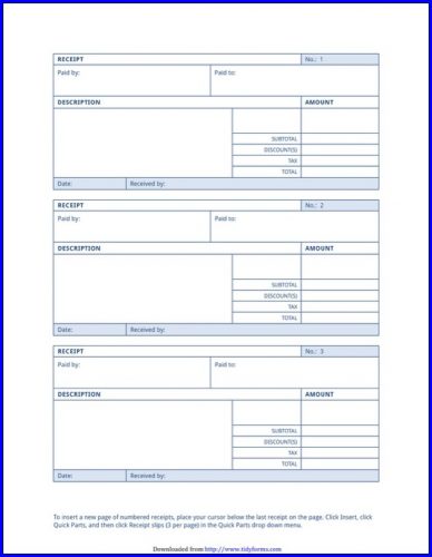 √ Free Printable Receipt Of Payment Template