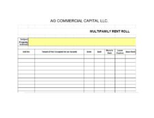 Rent Roll Template