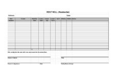 Rent Roll Template