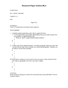 Research Paper Template