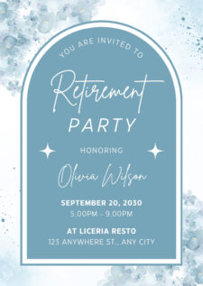 Retirement Party Invitation Template