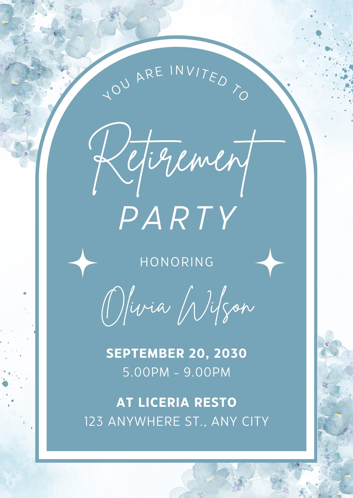 Retirement Party Invitation Template