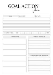 SMART Goals Worksheet Template