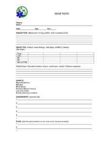 SOAP Note Template