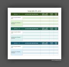Simple Sales Plan Template