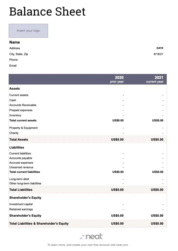Sample Small Business Balance Sheet Template Sample Small Business Balance Sheet Template
