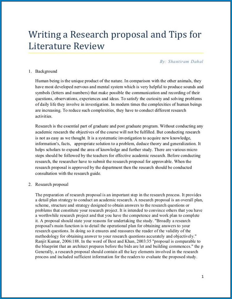 example literature review apa