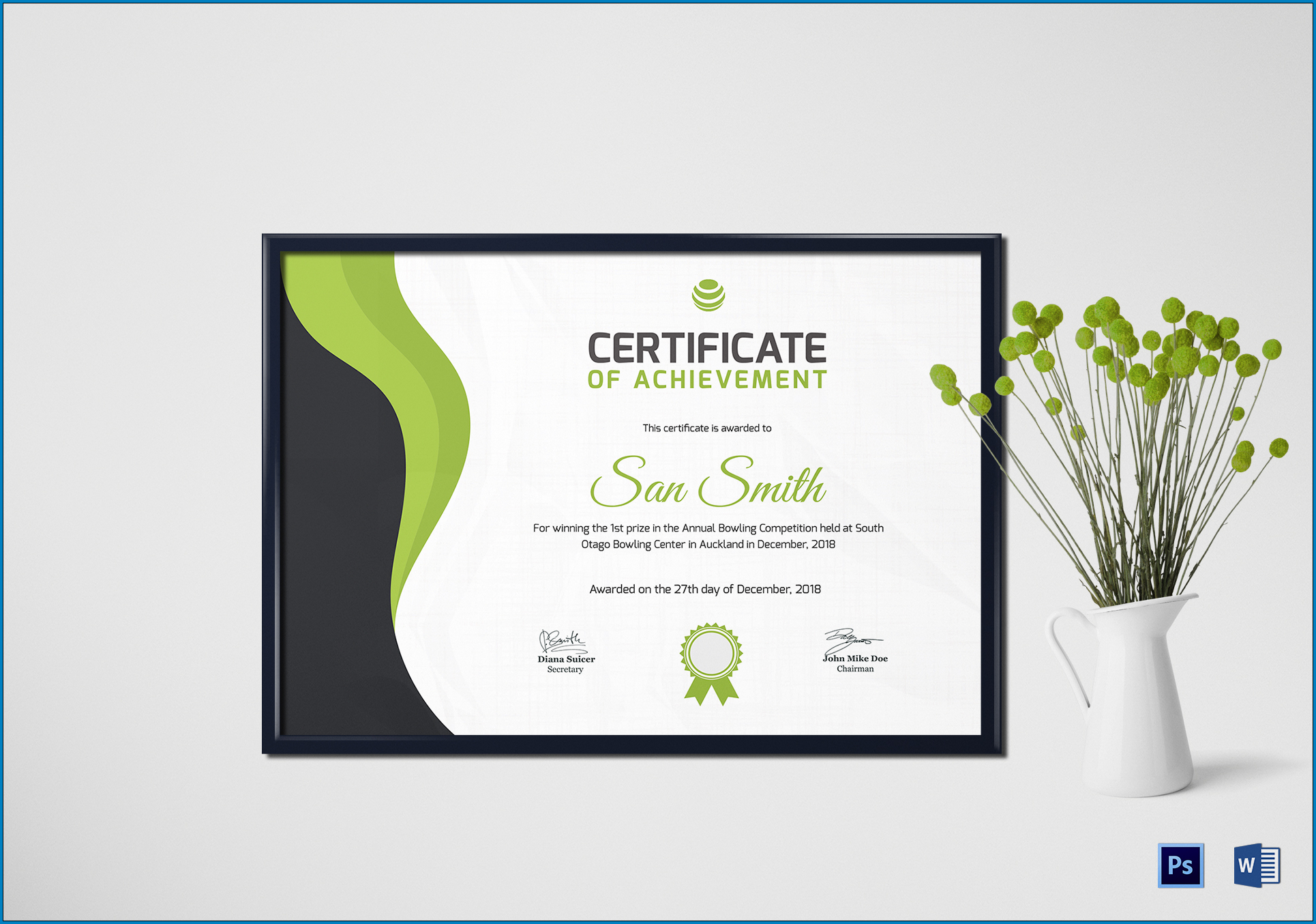 Sample of Award Certificate Design