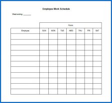 √ Free Printable Employee Schedule Template
