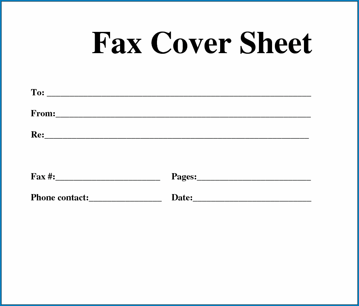 free printable fax cover sheet template word templateral