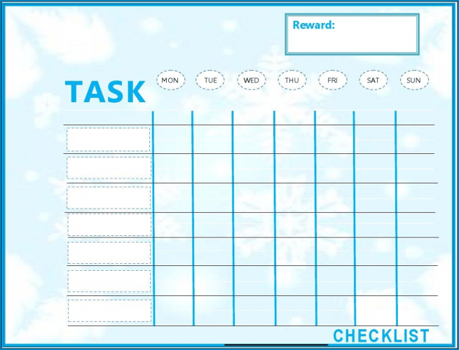 √ Free Printable Kid To Do List Template