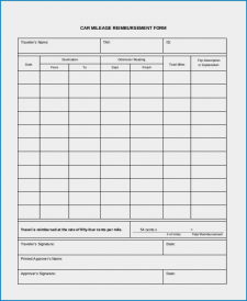 √ Free Printable Mileage Reimbursement Form