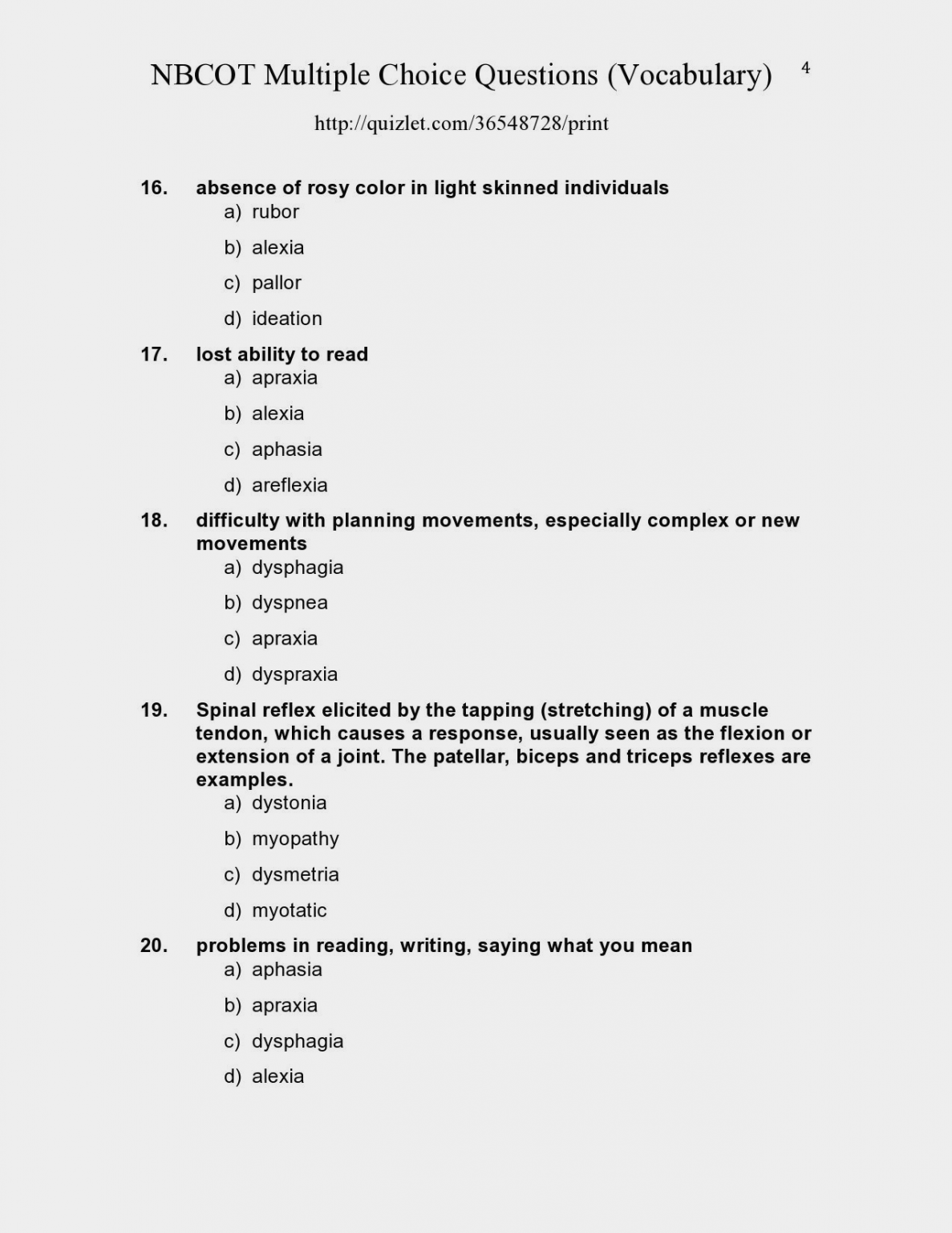 √ Free Editable Multiple Choice Test Template Templateral