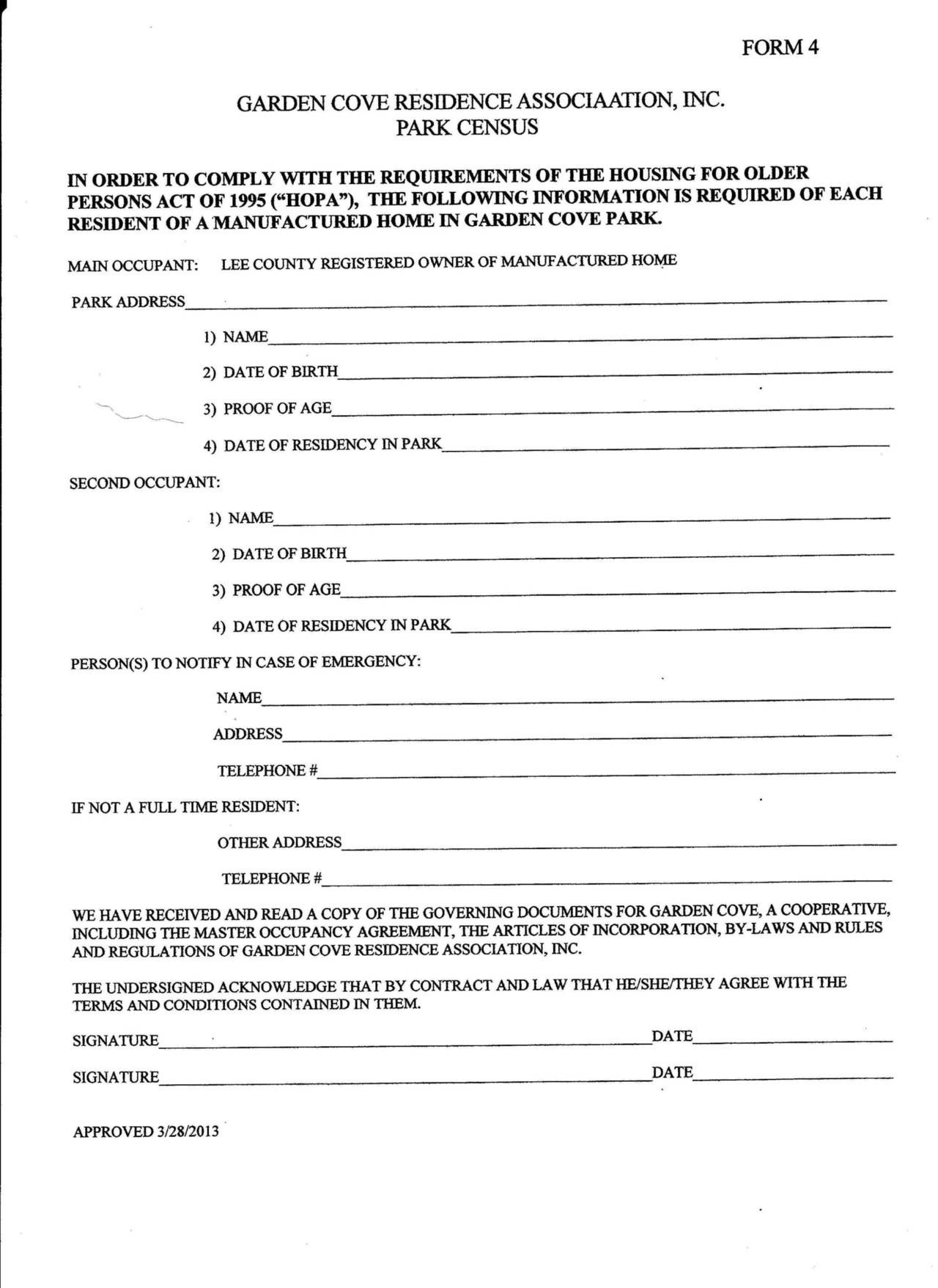 Occupancy Agreement Template Occupancy Agreement Template