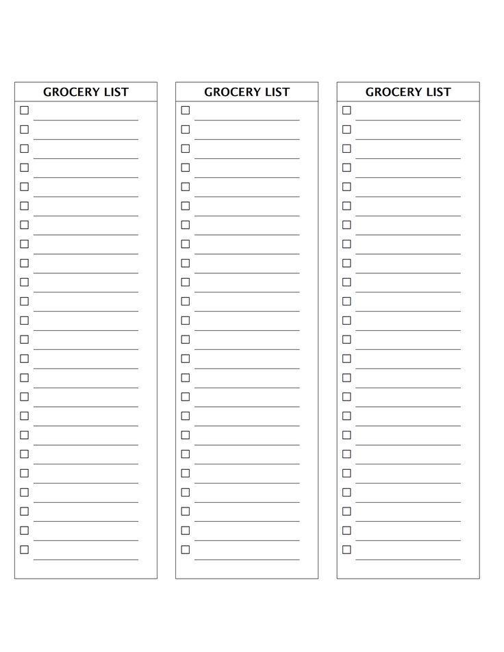 Sample of Printable Eid Shopping Checklist Template